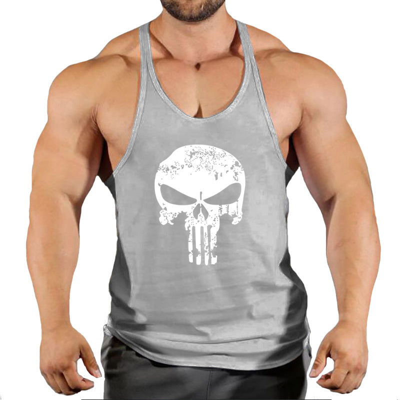 Fitness vest men's loose sleeveless T-shirt