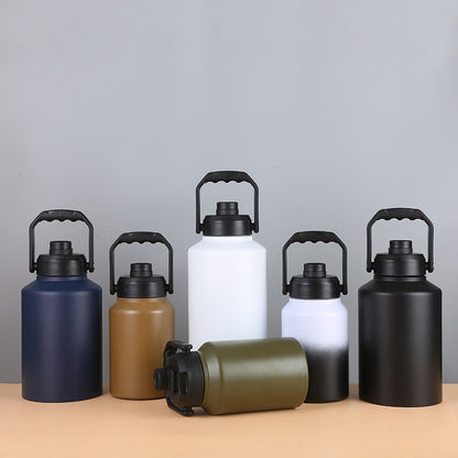 Stainless Steel Sports Water Flask with Handle