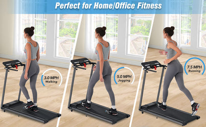 Folding Treadmill with Incline Bluetooth Speaker