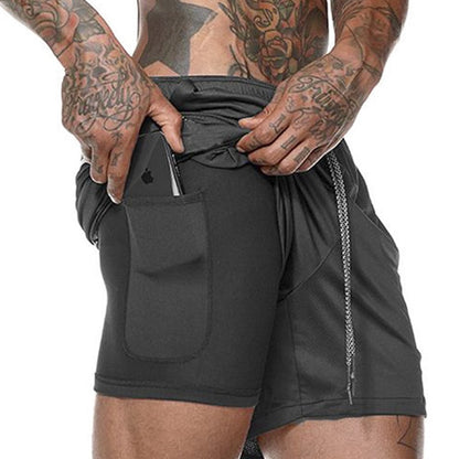 Men's 2 in 1 Running Shorts