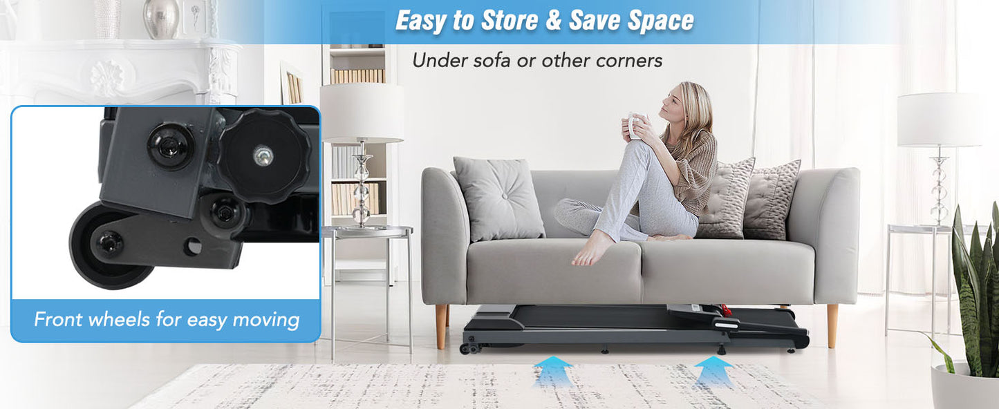 Folding Treadmill with Incline Bluetooth Speaker
