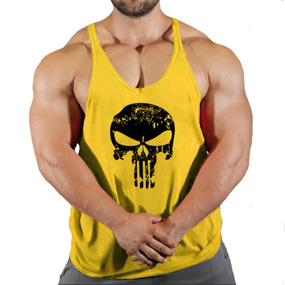 Fitness vest men's loose sleeveless T-shirt