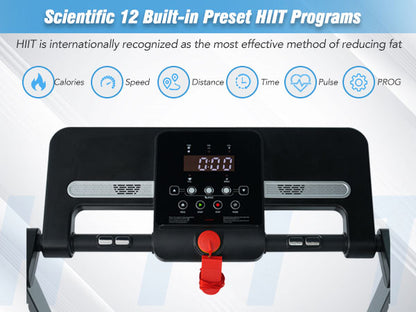 Folding Treadmill with Incline Bluetooth Speaker