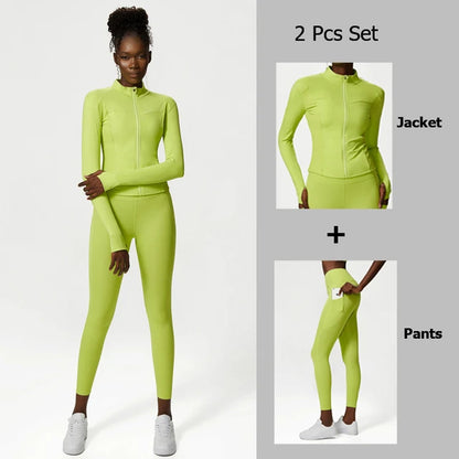 Large size fitness suit for women's quick drying exercise set