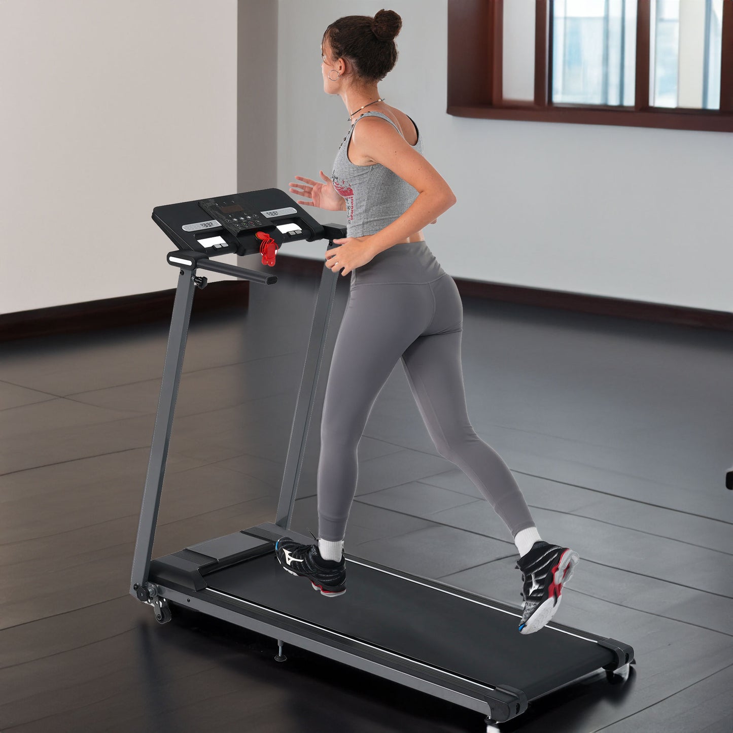 Folding Treadmill with Incline Bluetooth Speaker
