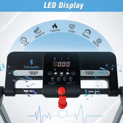 Folding Treadmill with Incline Bluetooth Speaker
