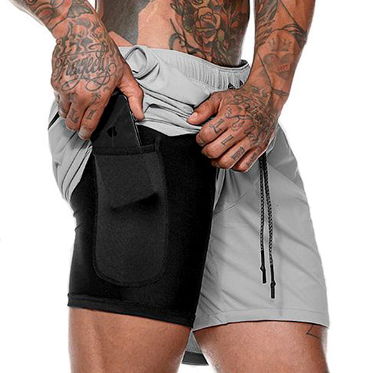 Men's 2 in 1 Running Shorts