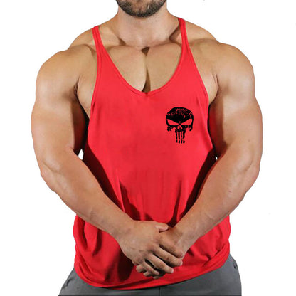 Fitness vest men's loose sleeveless T-shirt