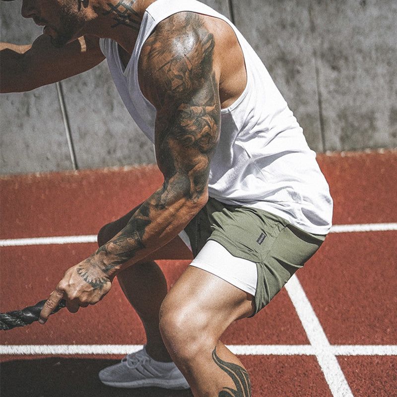 Men's 2 in 1 Running Shorts