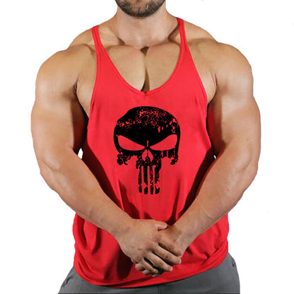 Fitness vest men's loose sleeveless T-shirt