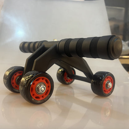Foldable Abs Plastic Abdominal 4 Wheel Exercise Wheel