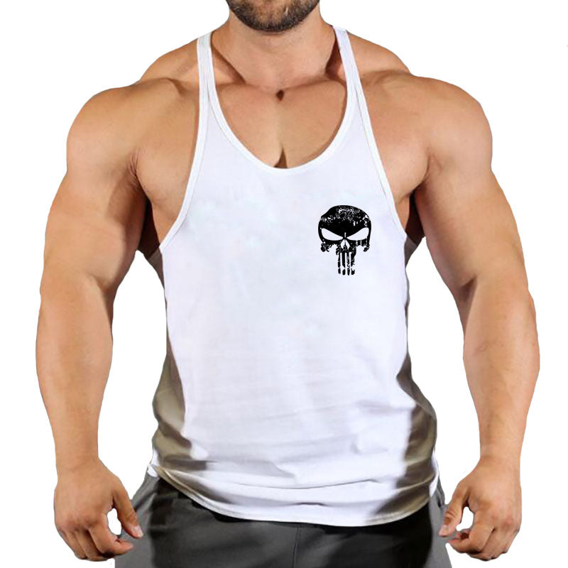 Fitness vest men's loose sleeveless T-shirt