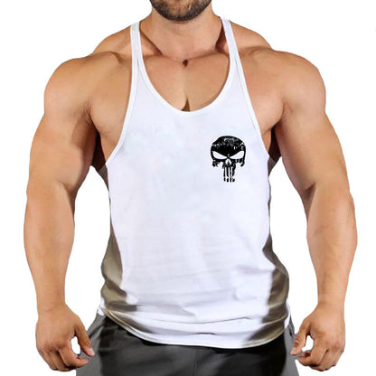 Fitness vest men's loose sleeveless T-shirt