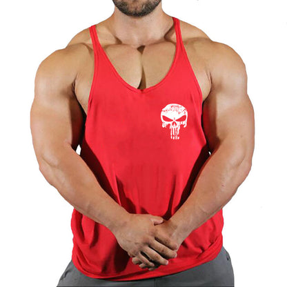 Fitness vest men's loose sleeveless T-shirt