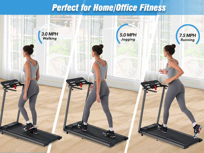 Folding Treadmill with Incline Bluetooth Speaker