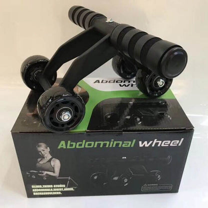 Foldable Abs Plastic Abdominal 4 Wheel Exercise Wheel