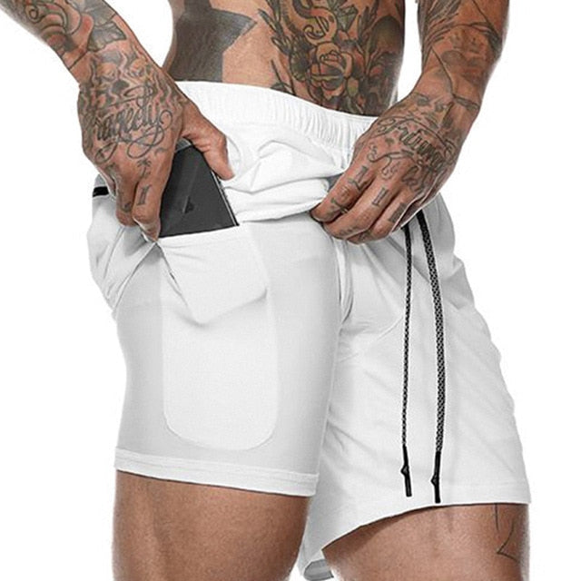 Men's 2 in 1 Running Shorts