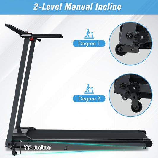Folding Treadmill with Incline Bluetooth Speaker