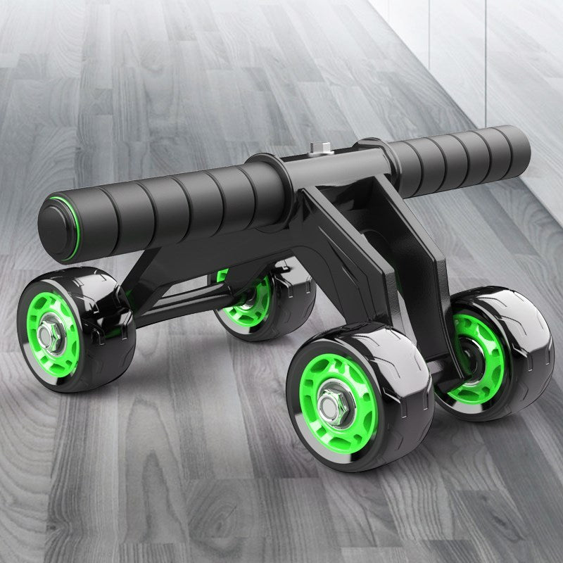 Foldable Abs Plastic Abdominal 4 Wheel Exercise Wheel