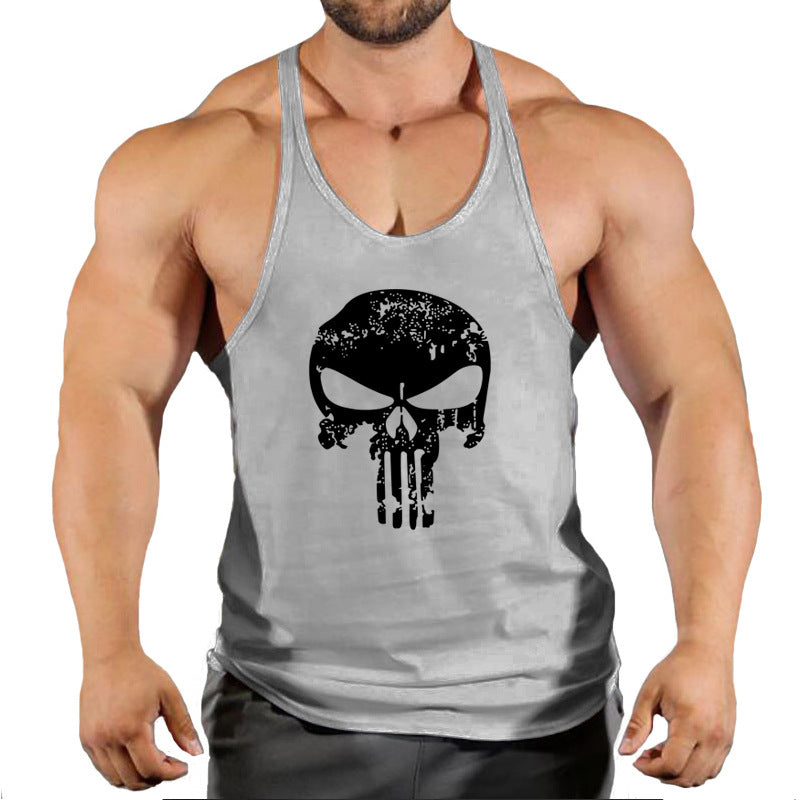 Fitness vest men's loose sleeveless T-shirt