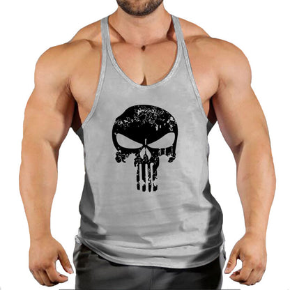 Fitness vest men's loose sleeveless T-shirt