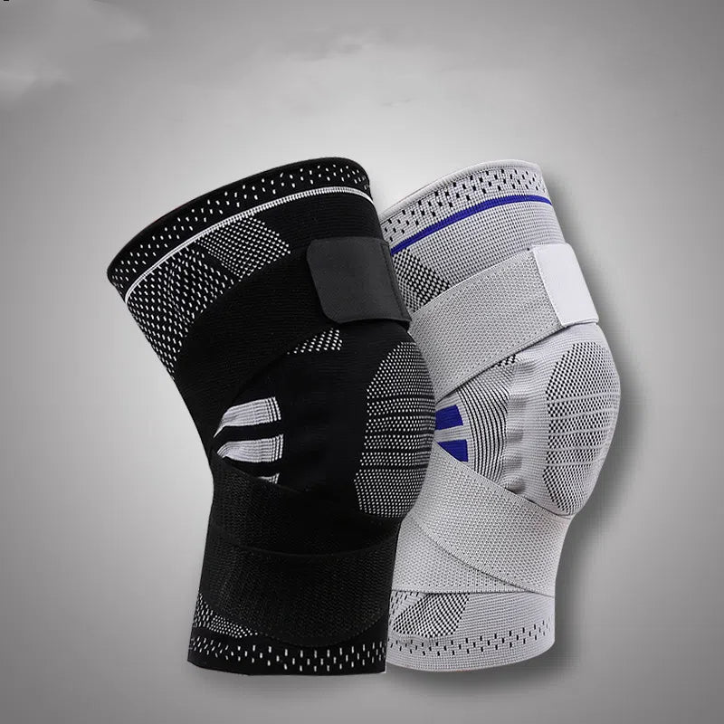 Strap support sports knee pads