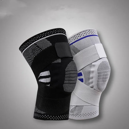 Strap support sports knee pads