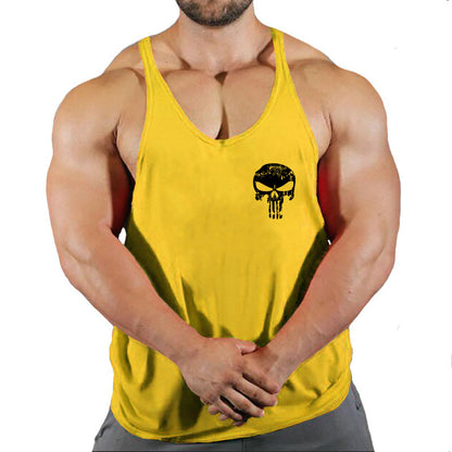 Fitness vest men's loose sleeveless T-shirt