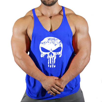 Fitness vest men's loose sleeveless T-shirt