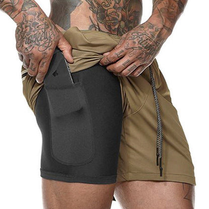 Men's 2 in 1 Running Shorts
