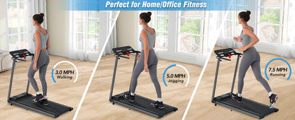 Folding Treadmill with Incline Bluetooth Speaker