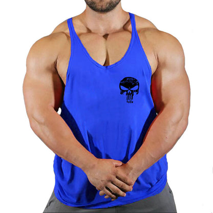 Fitness vest men's loose sleeveless T-shirt