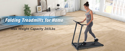 Folding Treadmill with Incline Bluetooth Speaker