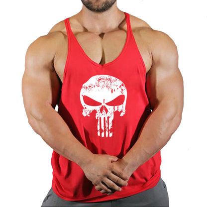 Fitness vest men's loose sleeveless T-shirt