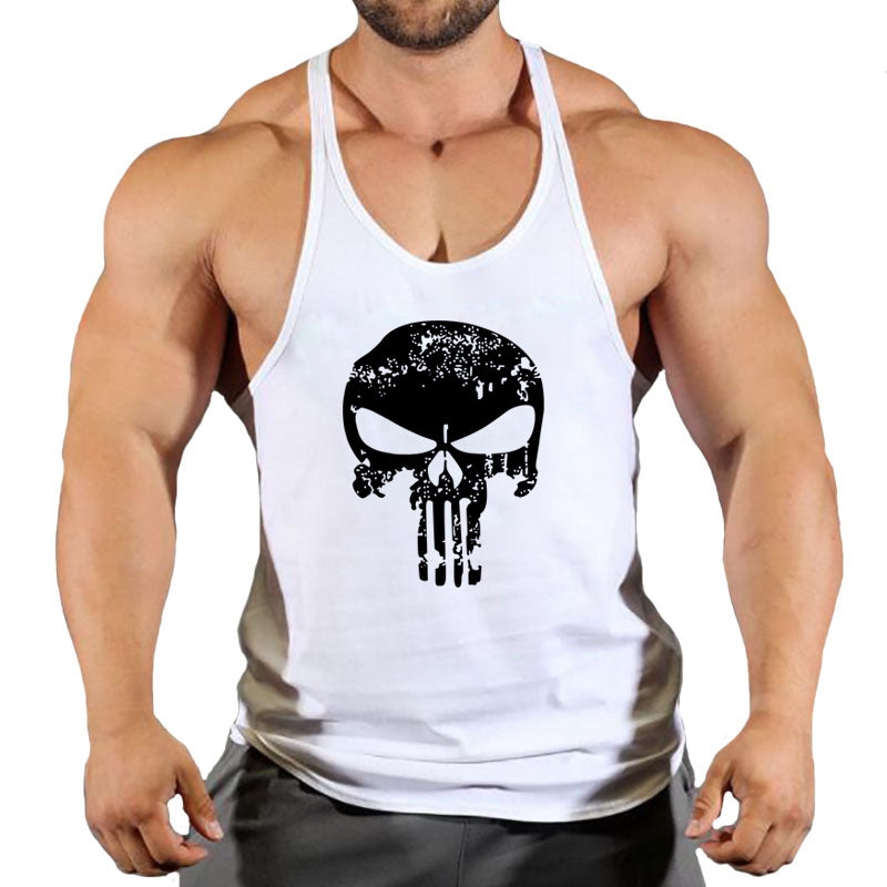 Fitness vest men's loose sleeveless T-shirt
