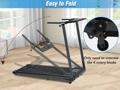 Folding Treadmill with Incline Bluetooth Speaker