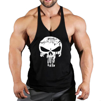 Fitness vest men's loose sleeveless T-shirt