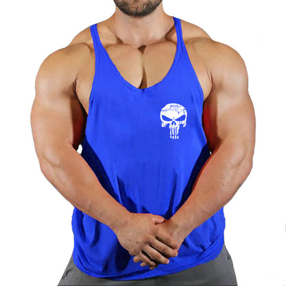 Fitness vest men's loose sleeveless T-shirt