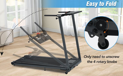Folding Treadmill with Incline Bluetooth Speaker