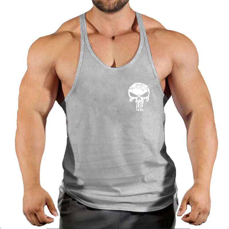 Fitness vest men's loose sleeveless T-shirt