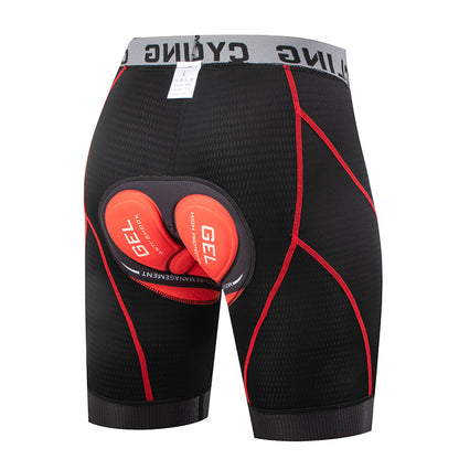 Cycling Shorts with Thick Silicone Padding, Breathable and High-Elastic Mountain and Road Bike Riding Pants