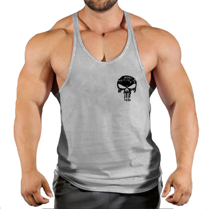 Fitness vest men's loose sleeveless T-shirt