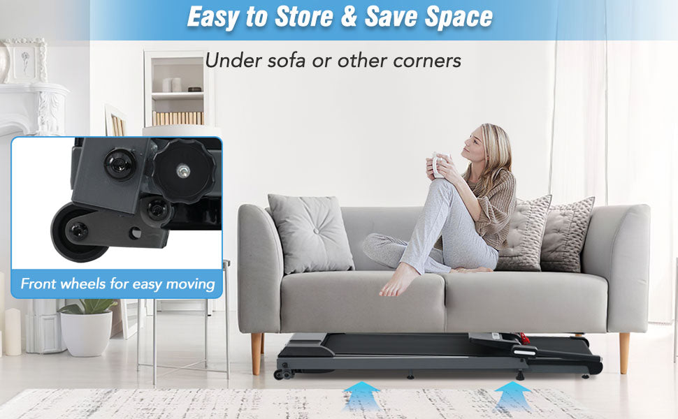 Folding Treadmill with Incline Bluetooth Speaker