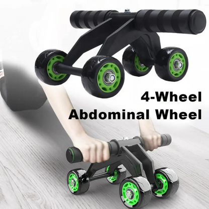 Foldable Abs Plastic Abdominal 4 Wheel Exercise Wheel